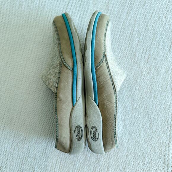 Chaco Sandstone Beige Quinn Slip On EcoTread Mules Size 7 - Picture 3 of 8
